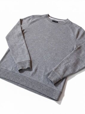 Banana Republic Men's Heather Grey Crewneck Thermal Pullover - Medium